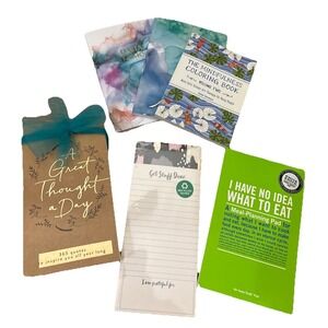 Notepads & Coloring Blank Journals Random Lot of 6 Various Sizes All Brand New